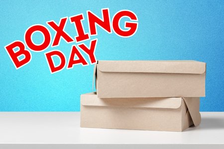 gifts with text boxing dayの写真素材