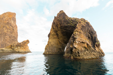 rock in the sea