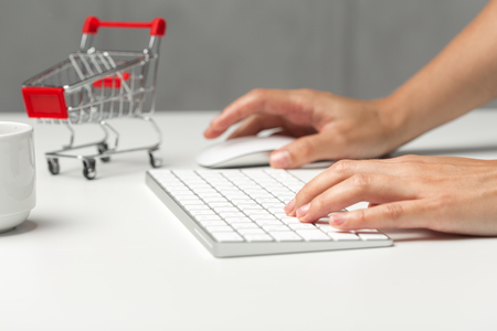 Online shoppingの写真素材