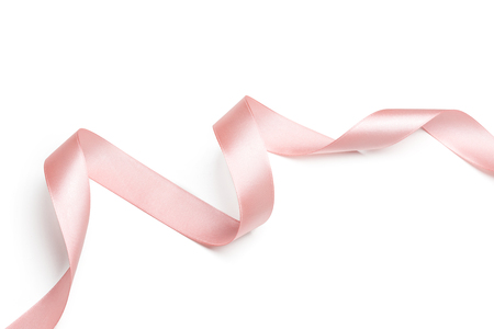 ribbon isolated on white backgroundの写真素材