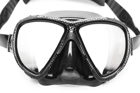 diving mask isolated on white backgroundの写真素材