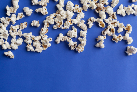 Fresh popcorn, food backgroundの写真素材