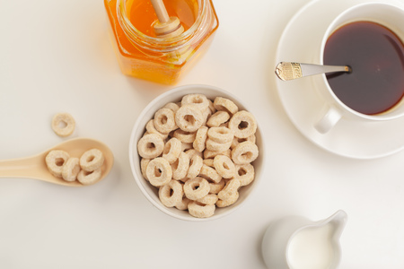 Bowl of healthy muesliの写真素材