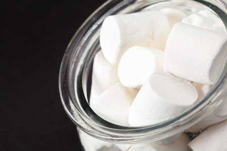 Fluffy white marshmallowの写真素材