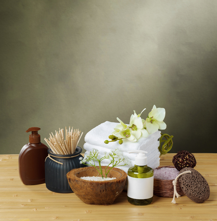 spa composition on the tableの写真素材