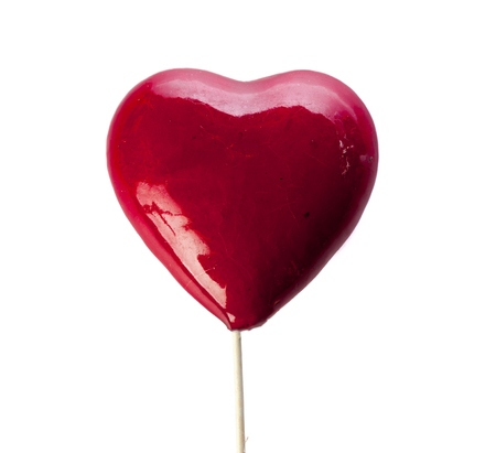 heart isolated on whiteの写真素材