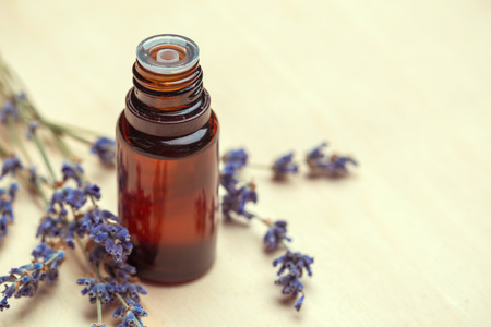 lavender body care products. Aromatherapy, spa and natural healthcare conceptの写真素材