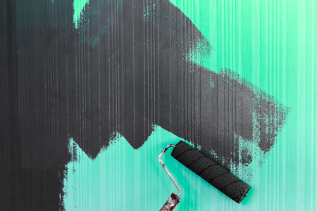 Roller Brush Paintingの写真素材