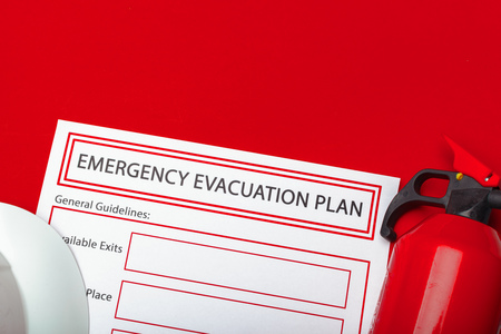 Emergency evacuation planの写真素材