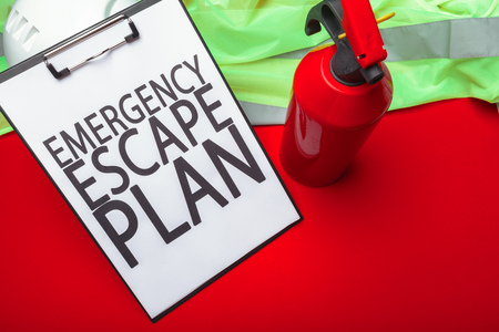 Emergency evacuation planの写真素材