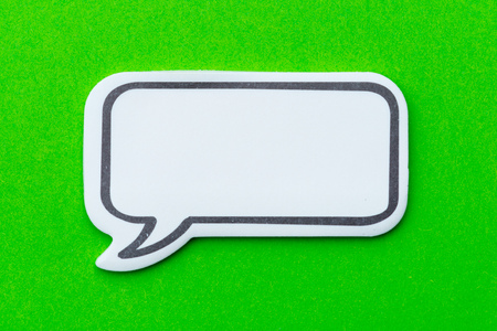 Social Media Chat Concept. Blank empty chat bubble for textの写真素材