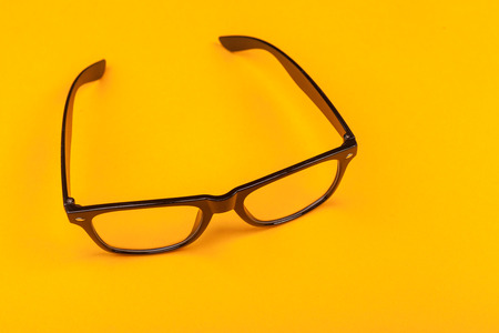 Modern fashionable spectacles isolated. Perfect reflection, Glassesの写真素材
