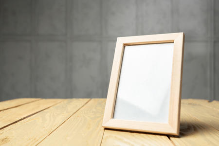 Clean and minimal mock up photo frame
