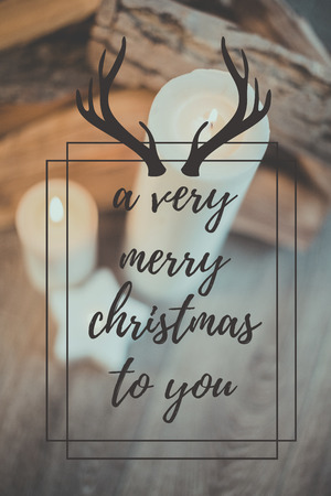 merry Christmas and happy newの写真素材