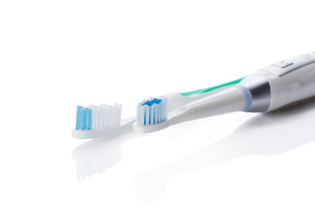 Toothbrush isolated on whiteの写真素材