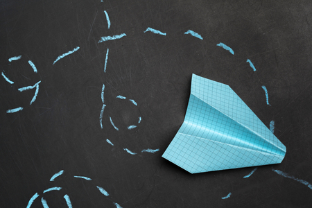 Origami paper airplane.の写真素材