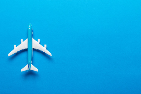 Miniature airplane travel themeの写真素材