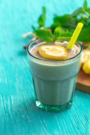 Banana smoothieの写真素材