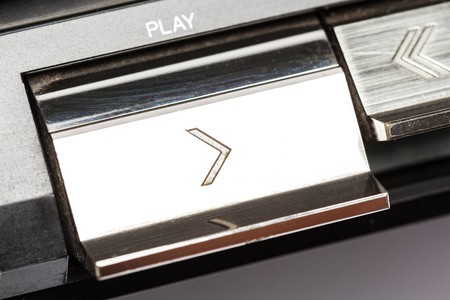 Vintage audio stereo. close up