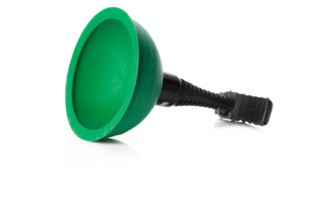 Plunger isolated on whiteの写真素材