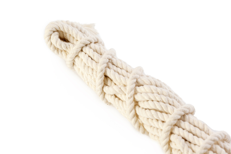 rope isolated on whiteの写真素材