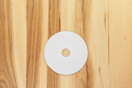 Blank white diskの写真素材