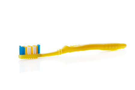 Toothbrush isolated on whiteの写真素材