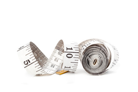 Measure tape isolated on white