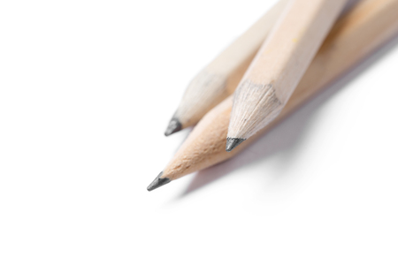 pencil isolated on white backgroundの写真素材