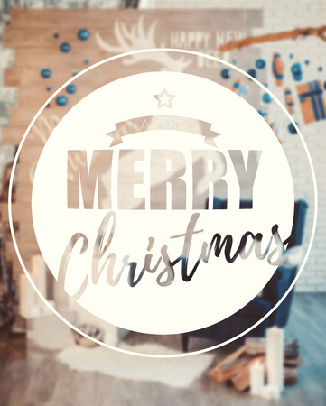 merry Christmas and happy newの写真素材