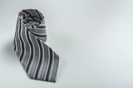 tie over white backgroundの写真素材