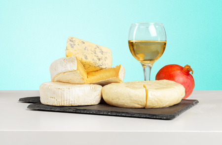 cheese on wooden table