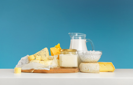 cheese on wooden tableの写真素材