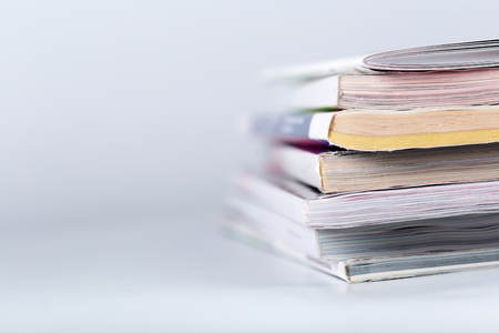 magazine close upの写真素材