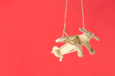 toy airplane close upの写真素材