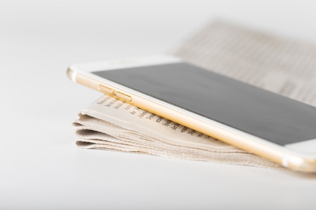 newspaper close upの写真素材