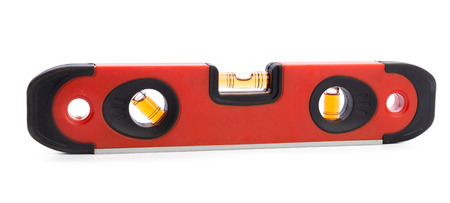 Spirit level tool isolated on white