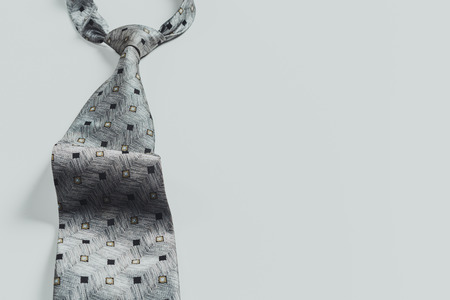 tie over white backgroundの写真素材