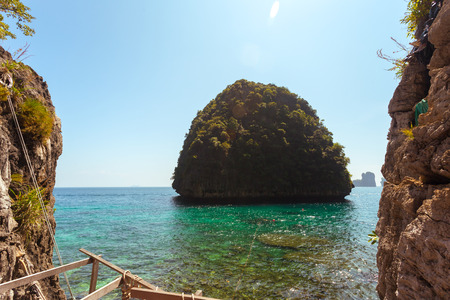 rocks and seaの写真素材