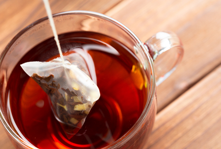 Cup of morning teaの写真素材