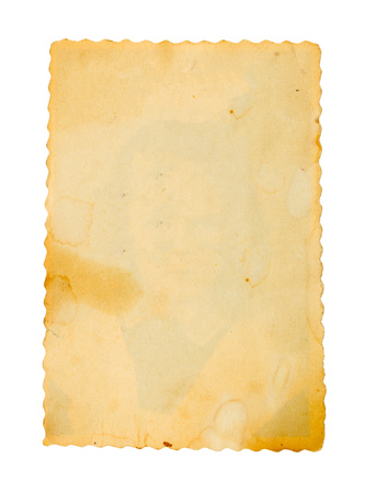 Old paper on white background.の写真素材