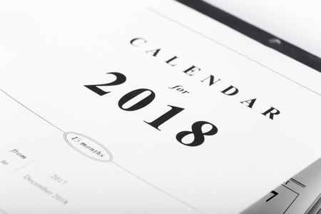 Calendar pages close up business time conceptの写真素材