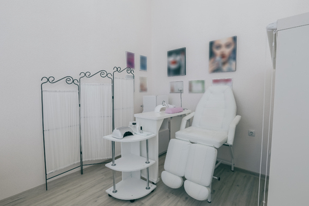 Interior of empty modern nail salonの写真素材