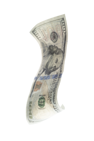 dollar isolated on white