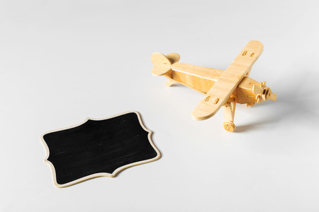 toy airplane isolatedの写真素材