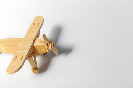 toy airplane isolatedの写真素材