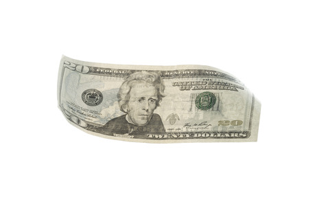 dollar isolated on white