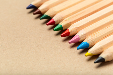 Multicolored pencilsの写真素材
