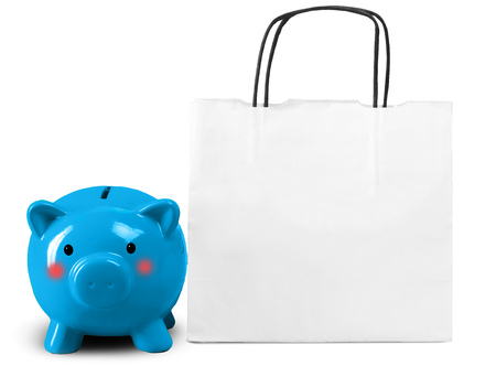 Shopping Bag on white backgroundの写真素材