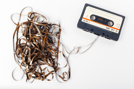 music audio tapeの写真素材